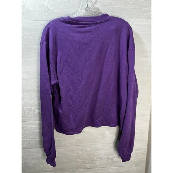 H&M Purple Long-Sleeve Crewneck Sweatshirt Youth Size XL Cotton Blend Casual Wea - Picture 3 of 3